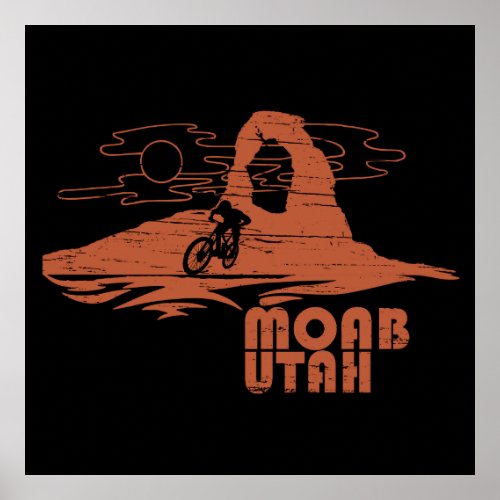 Moab mtb mountain biking poster