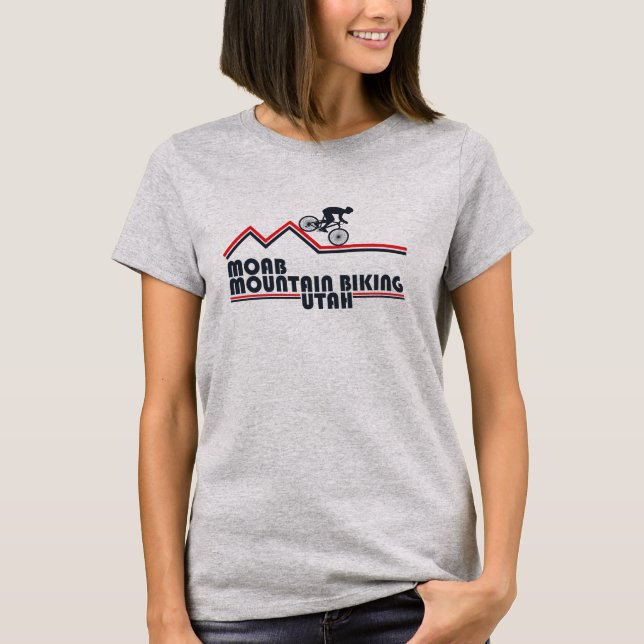 Moab mtb mountain biking T-Shirt (Front)