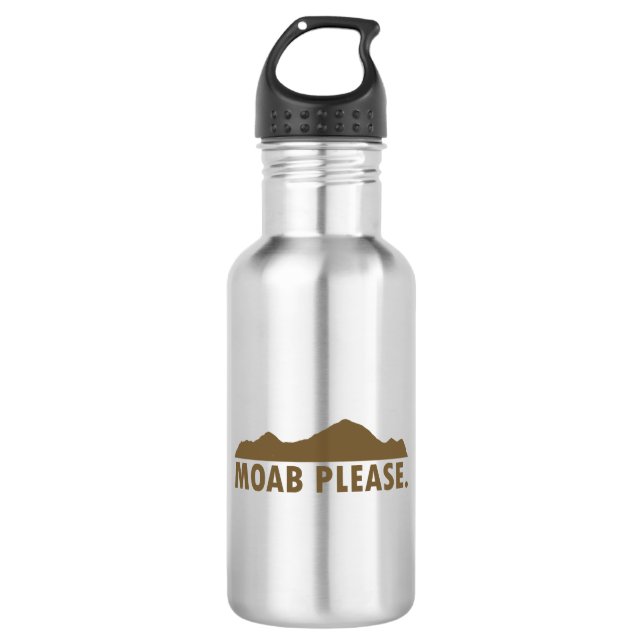 Moab Please Stainless Steel Water Bottle (Front)