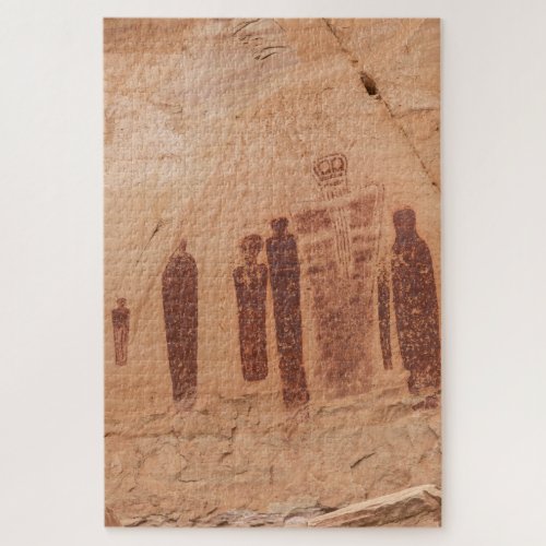 Moab Rock Art the Great Gallery Jigsaw Puzzle