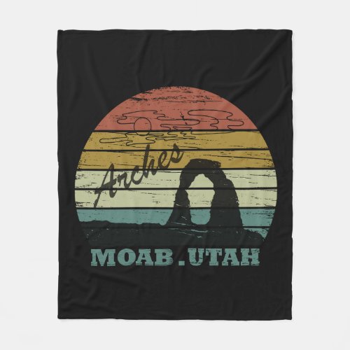 Moab Utah Arch Fleece Blanket
