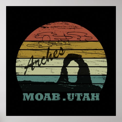 Moab Utah Arch Poster