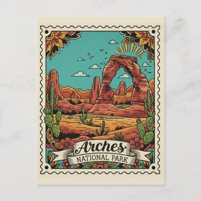 Moab Utah Arches National Park Postcard (Front)