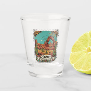 Moab Utah Arches National Park Shot Glass