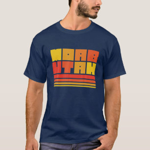 Moab Utah Arches National Park Typography Retro T-Shirt