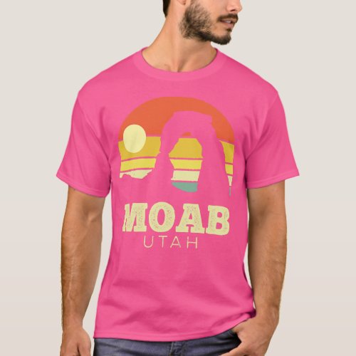 Moab Utah Arches Vintage Sunset T_Shirt
