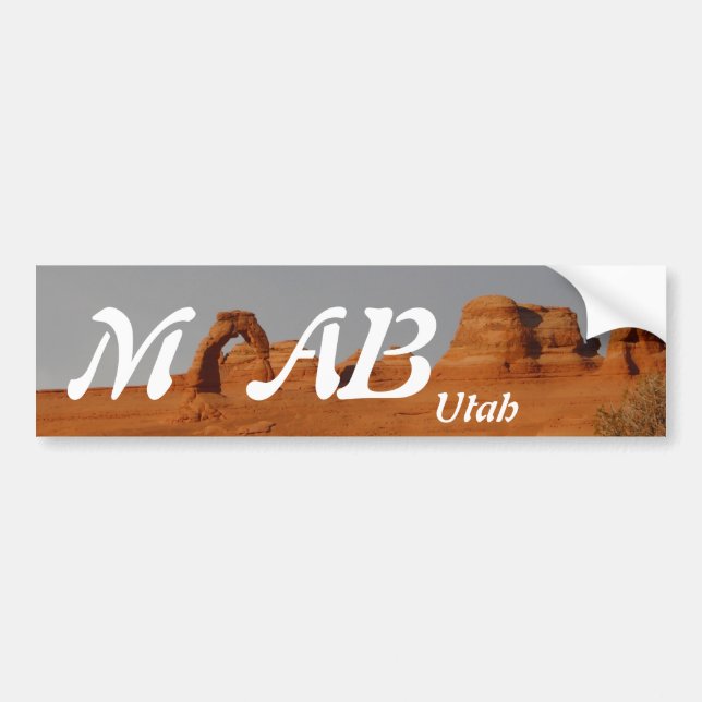 Moab, Utah Bumper Sticker (Front)