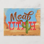 Moab Utah Cartoon Desert Vintage Travel Postcard