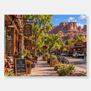 Moab Utah Desert Town Red Rock Landscape Foam Board