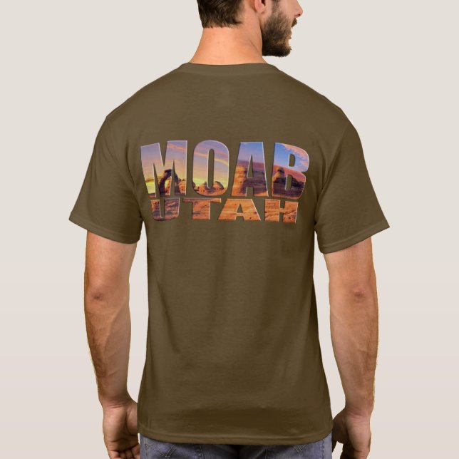 MOAB UTAH GEAR BY EKLEKTIX T-Shirt (Back)