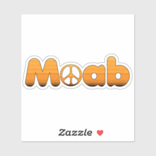 Moab Utah Peace Sticker
