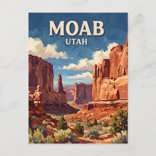 Moab Utah Postcard (Front)