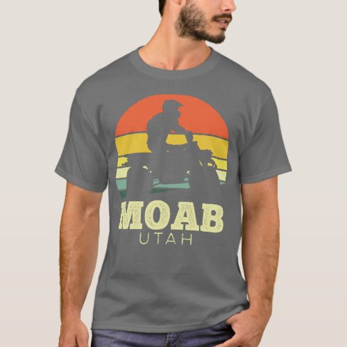 Moab Utah Quadbike Vintage Sunset T_Shirt