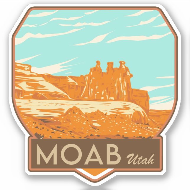 Moab Utah Sticker (Front)