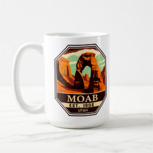 Moab Utah Vintage Sunset Arches Adventure Outdoors Coffee Mug