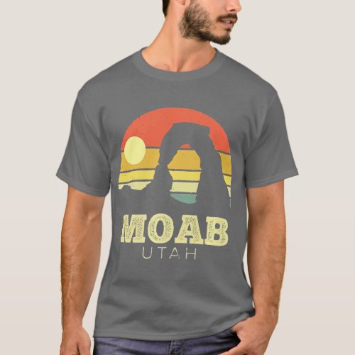 Moab Utah Vintage Sunset Arches Adventure T_Shirt