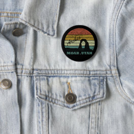 Moab Utah vintage sunset Arches national park Button