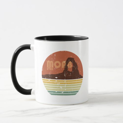 Moab Utah vintage sunset Arches national park Mug