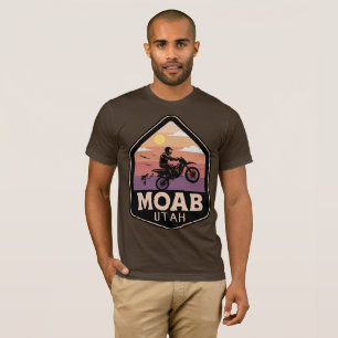 Moab Utah Vintage Sunset Dirt Bike Retro Outdoor T-Shirt