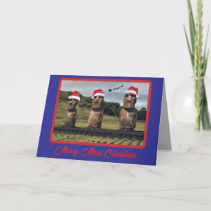 Moai Christmas Card
