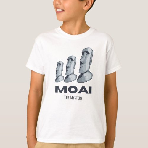 Moai Easter Islands Rapa Nui Statues Heads Mystery T_Shirt