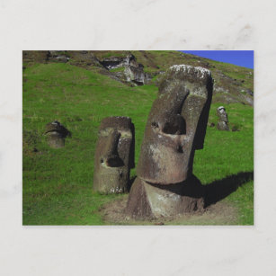 Moai on Easter Island (Rapa Nui) Postcard