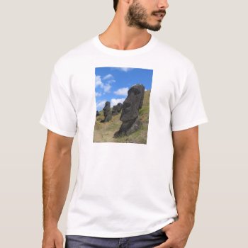 Moai On Easter Island T-shirt by Argos_Photography at Zazzle