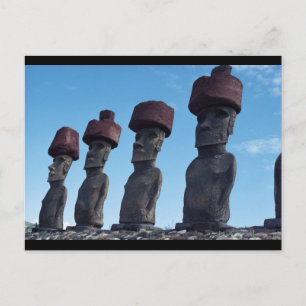 Moai Statues Postcard