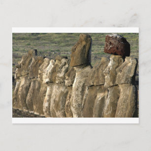 Moai statues Rapa Nui (Easter Island) Postcard