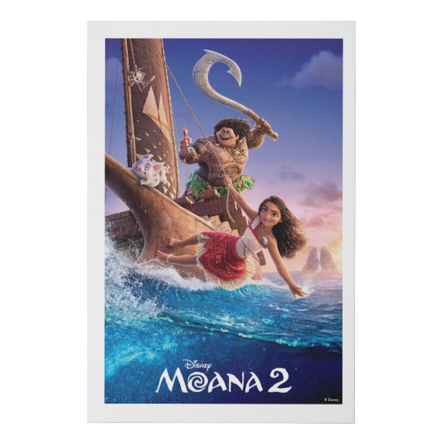 Moana 2 Theatrical Art Faux Canvas Print (Front)