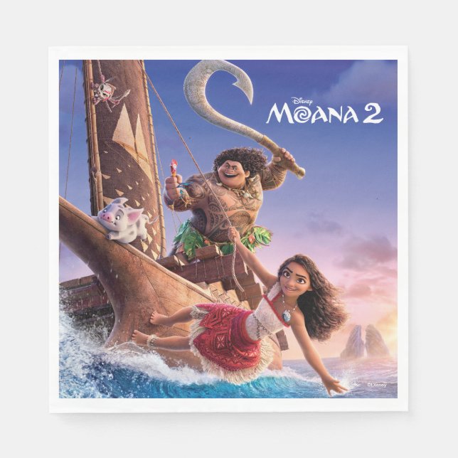 Moana 2 Theatrical Art Napkins (Front)