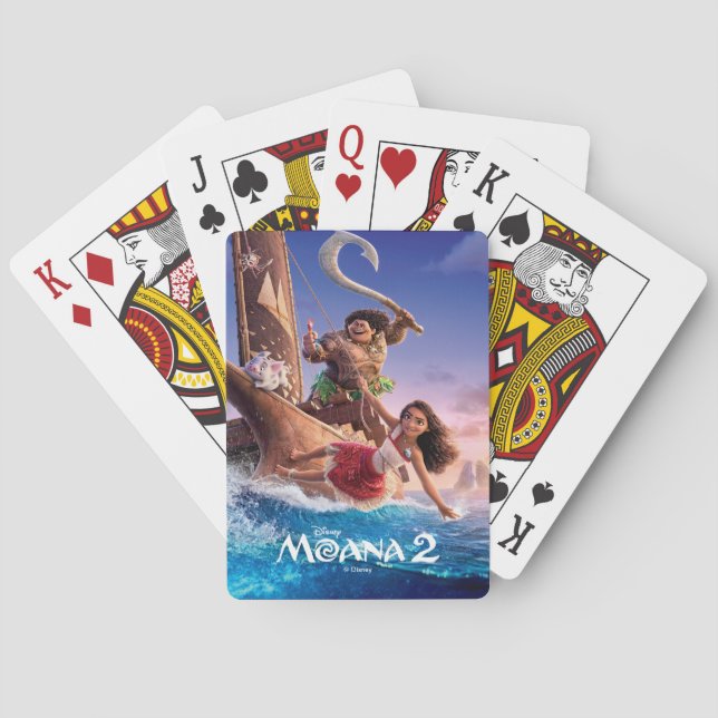 Moana 2 Theatrical Art Playing Cards (Back)
