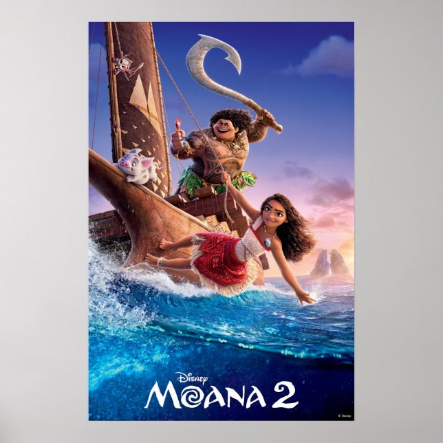 Moana 2 Theatrical Art Poster (Front)