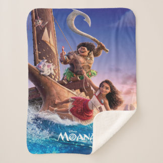 Moana 2 Theatrical Art Sherpa Blanket