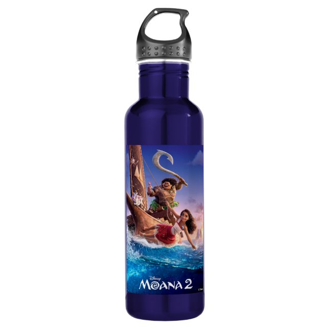 Moana 2 Theatrical Art Stainless Steel Water Bottle (Front)