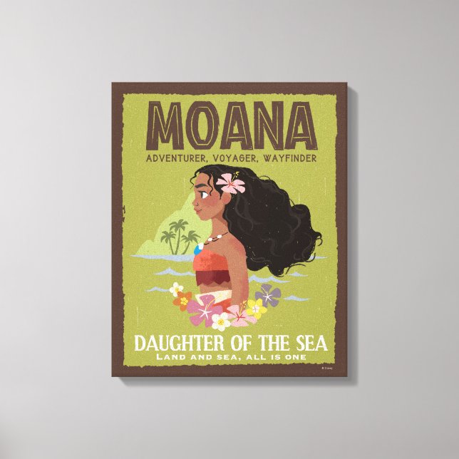 Moana | Adventurer, Voyager, Wayfinder Canvas Print (Front)