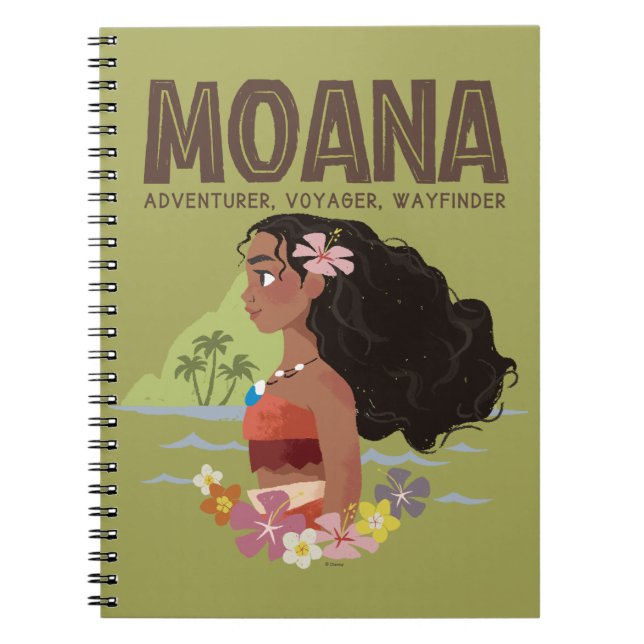 Moana | Adventurer, Voyager, Wayfinder Notebook (Front)