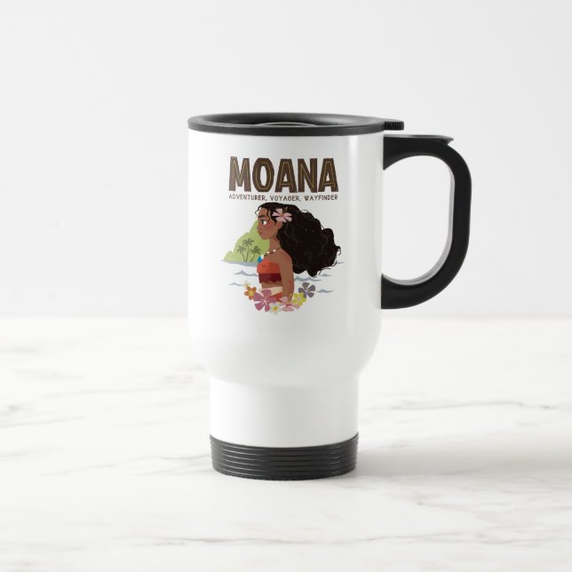 Moana | Adventurer, Voyager, Wayfinder Travel Mug (Right)
