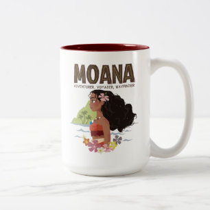 Moana   Adventurer, Voyager, Wayfinder Two-Tone Coffee Mug