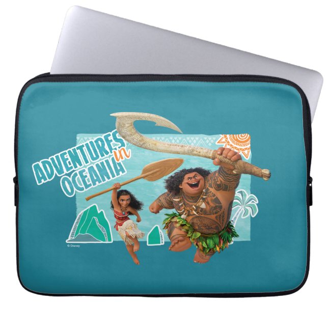 Moana | Adventures In Oceania Laptop Sleeve (Front)