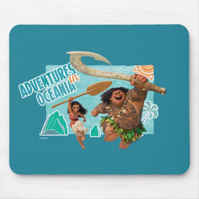 Moana | Adventures In Oceania Mouse Pad (Front)