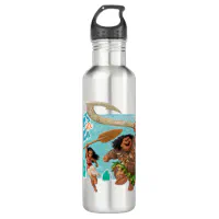 Moana, Adventures In Oceania Stainless Steel Water Bottle