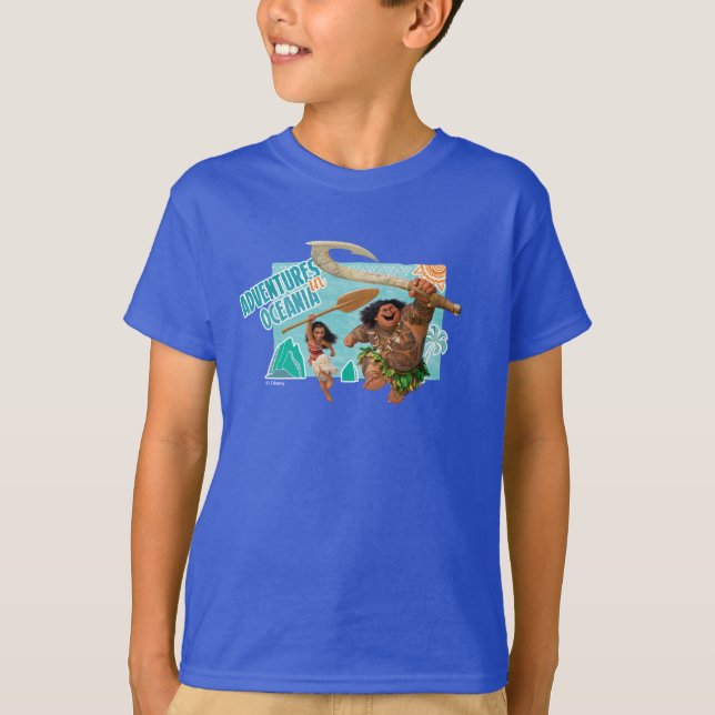 Moana | Adventures In Oceania T-Shirt (Front)