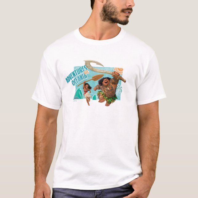 Moana | Adventures In Oceania T-Shirt (Front)