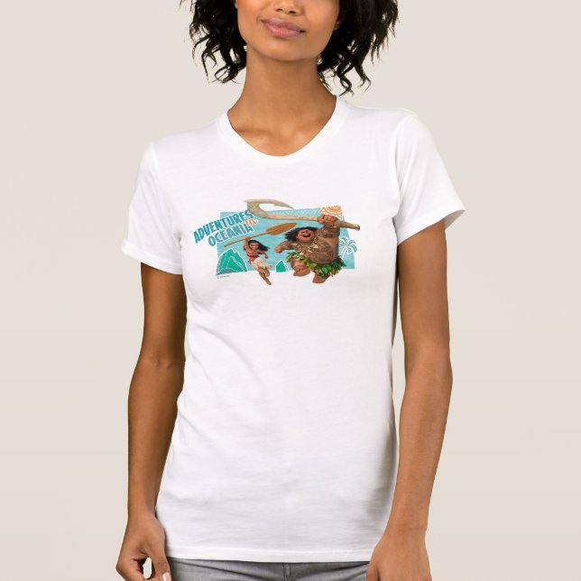 Moana | Adventures In Oceania T-Shirt (Front)