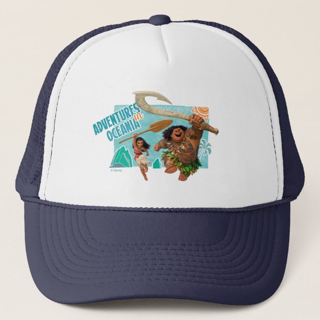 Moana | Adventures In Oceania Trucker Hat (Front)