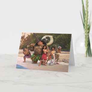 Moana and Crew Card