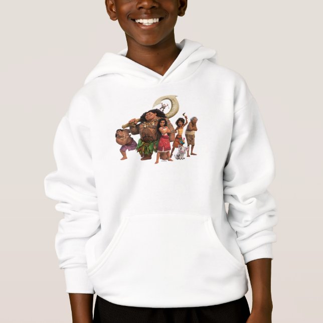 Moana and Crew Hoodie (Front)