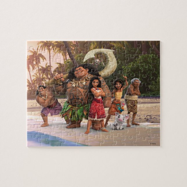 Moana and Crew Jigsaw Puzzle (Horizontal)
