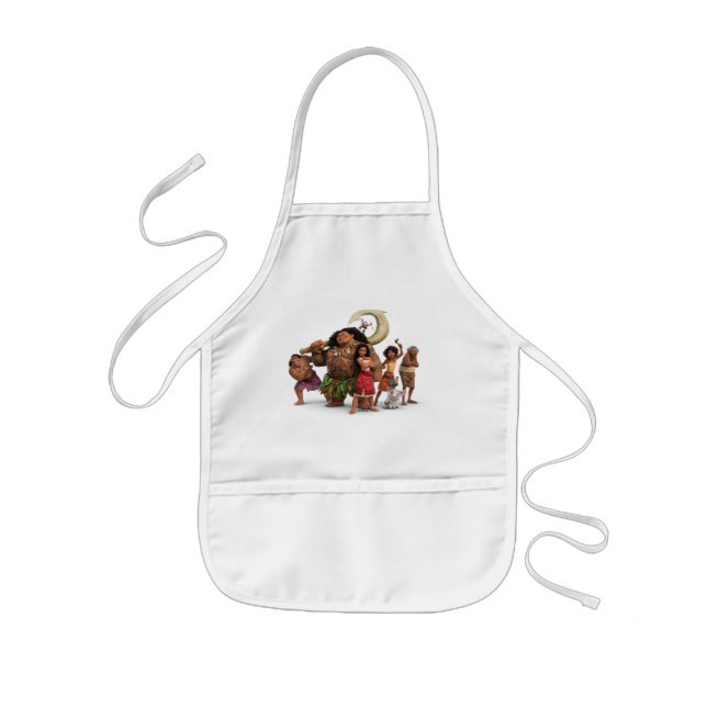 Moana and Crew Kids' Apron (Front)